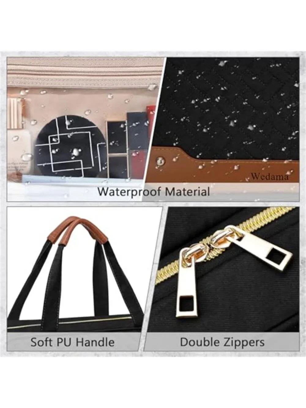 Toiletry Bag for Women, Hanging Travel Toiletry Bag with Jewelry Organizer